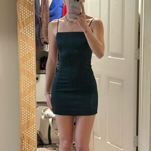 Aritzia Emerald Mini Dress